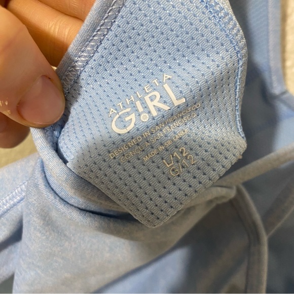 Athleta Girl Stratford Blue All Day Softluxe Longline Bra Size L/12 - Picture 5 of 7